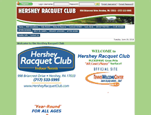 Tablet Screenshot of hersheyracquetclub.com